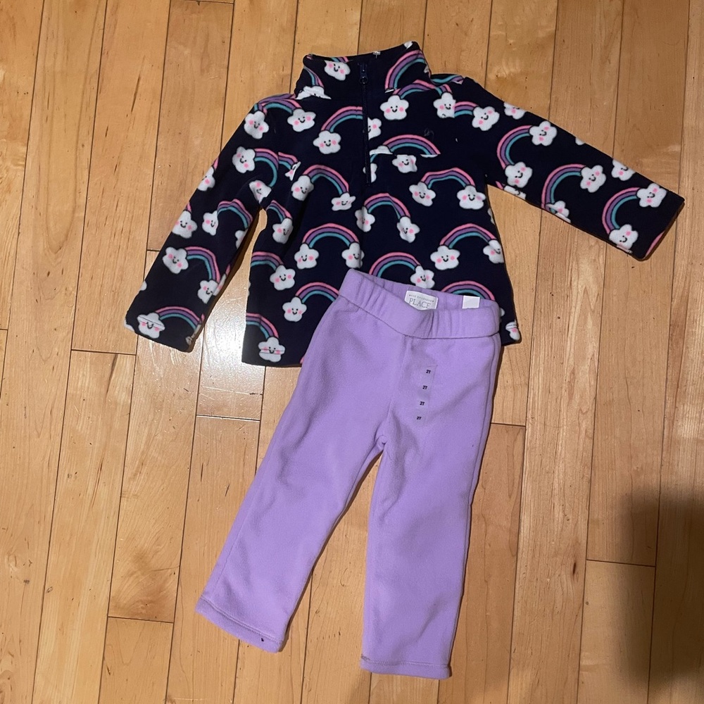 NWT Girls Fleece Set